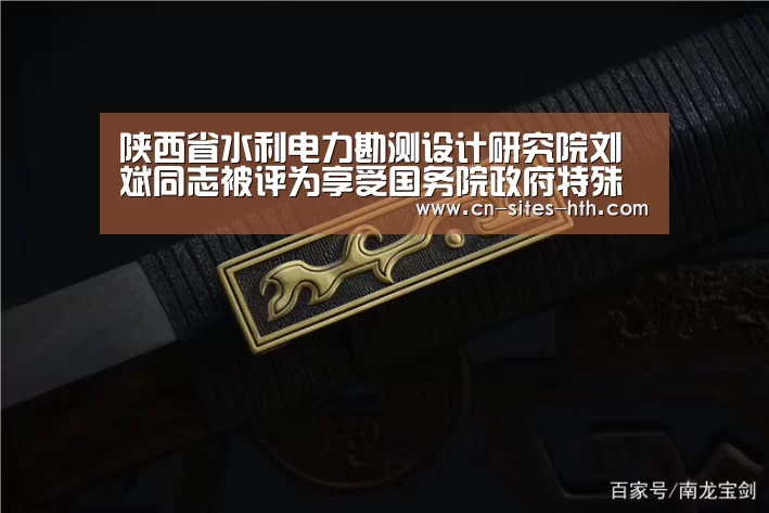 陕西省水利电力勘测设计研究院刘斌同志被评为享受国务院政府特殊津贴专家“华体会体育”